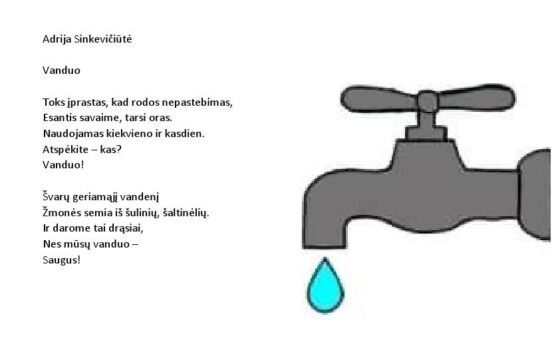 Galimas laikinas geriamojo vandens skonio ir / ar kvapo pasikeitimas